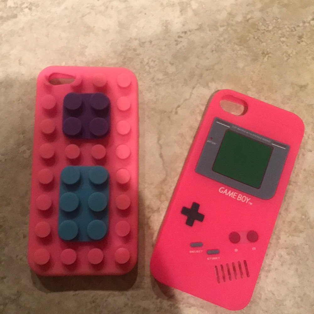 2 iphone 5 cases / legos & game boy